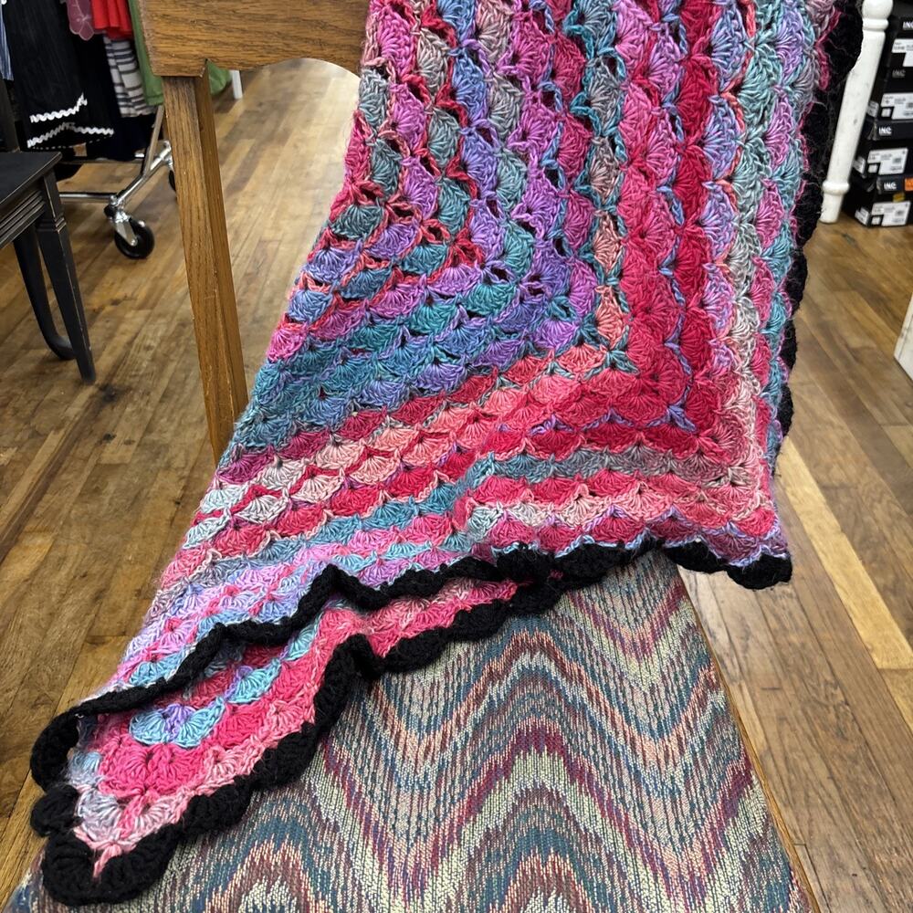 Handmade! Crocheted Baby Blanket Square